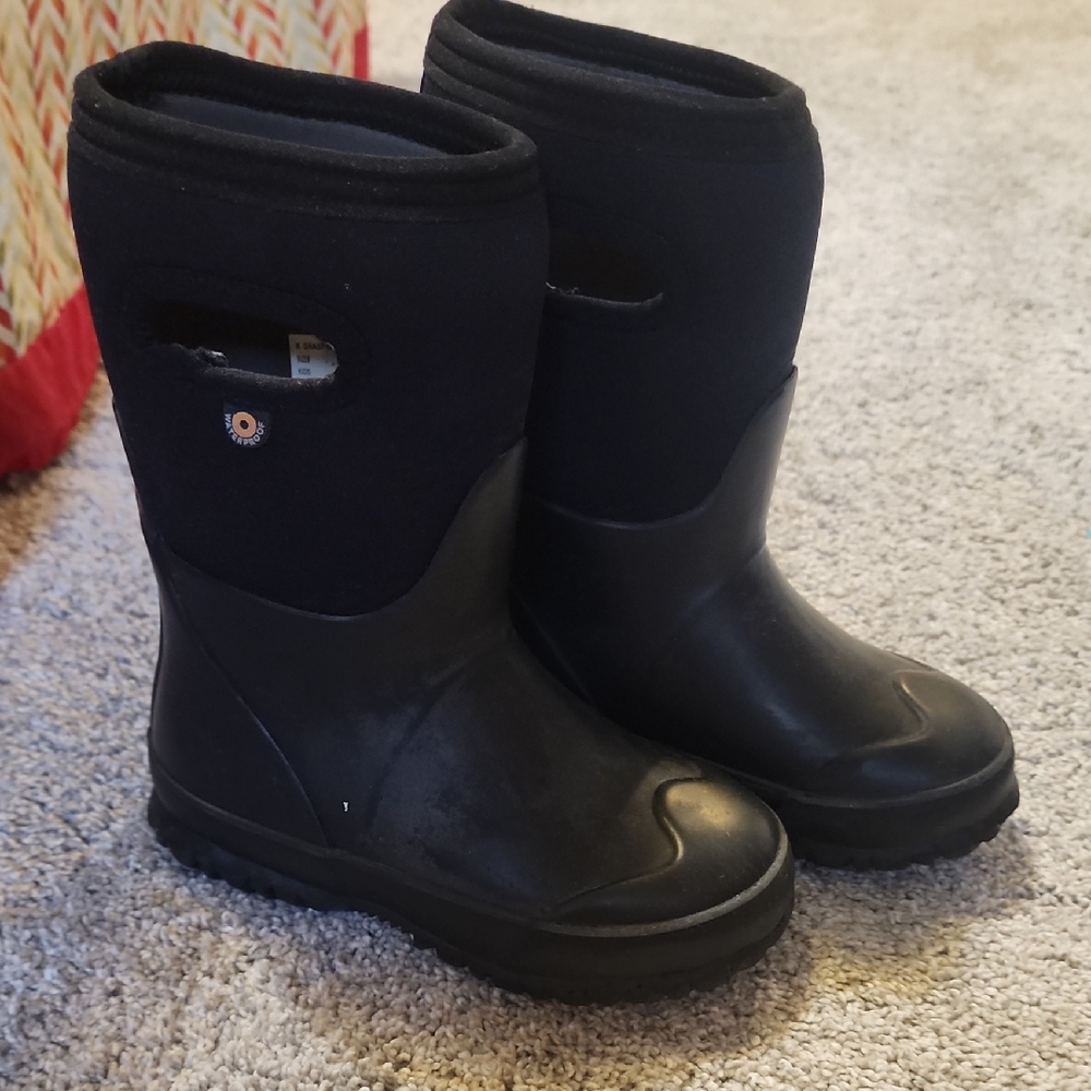 Bogs Kids Black Rain Boots